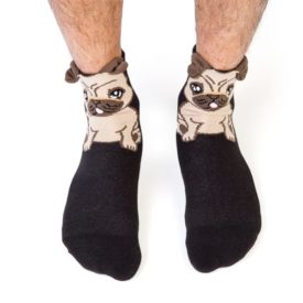 Pug Novelty Socks TGI Found It 1