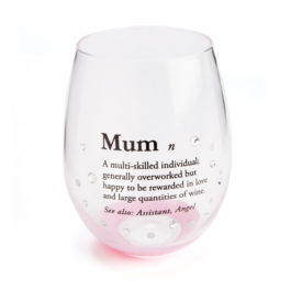 Mum Definition Stemless Wine Glass - TGI Found It 1
